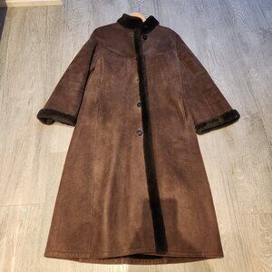 **SOLD** Vintage Sawyer of Napa Shearling Full Length Women's Coat Size S